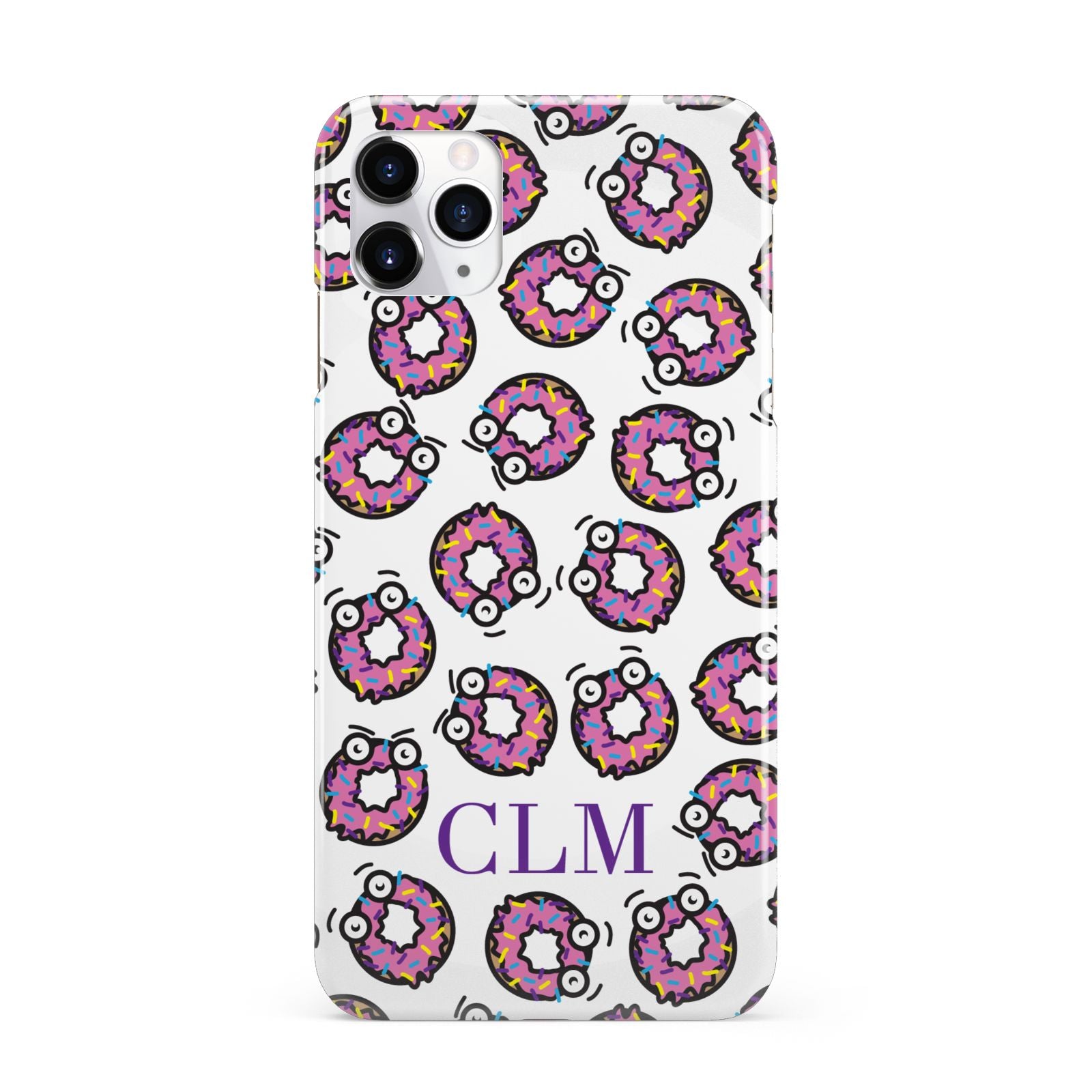 Personalised Donut Initials iPhone 11 Pro Max 3D Snap Case