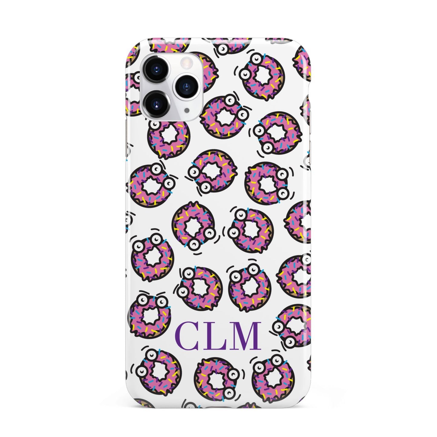 Personalised Donut Initials iPhone 11 Pro Max 3D Tough Case