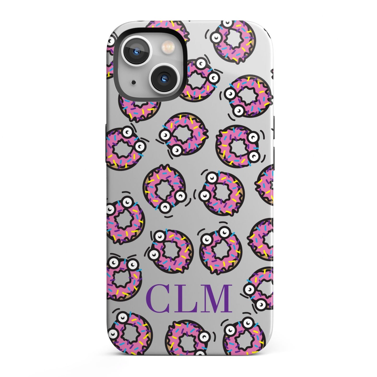 Personalised Donut Initials iPhone 13 Full Wrap 3D Tough Case