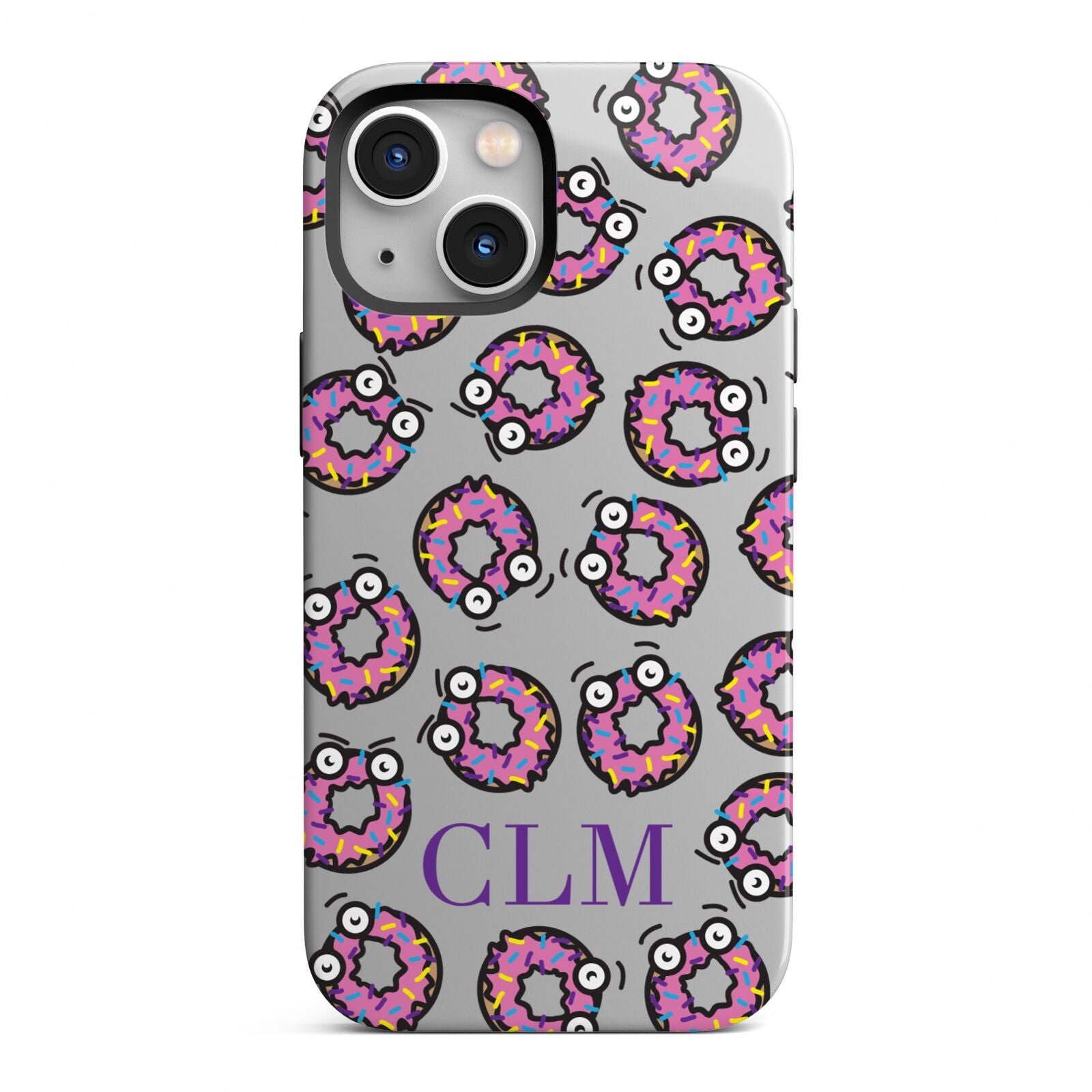 Personalised Donut Initials iPhone 13 Mini Full Wrap 3D Tough Case