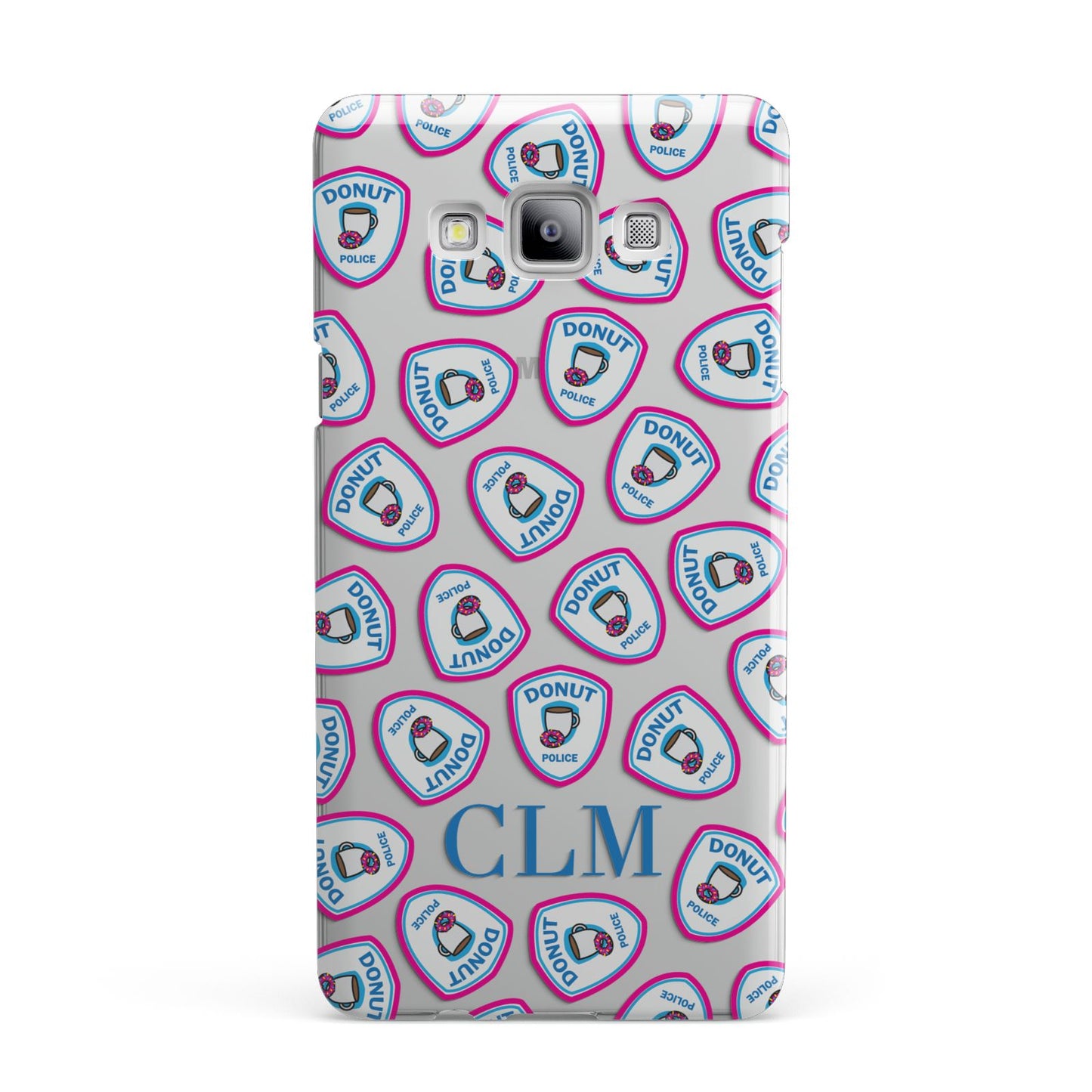 Personalised Donut Police Initials Samsung Galaxy A7 2015 Case