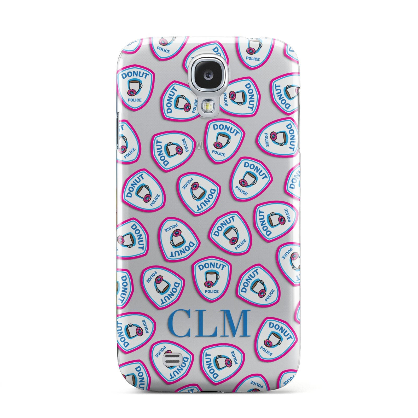 Personalised Donut Police Initials Samsung Galaxy S4 Case