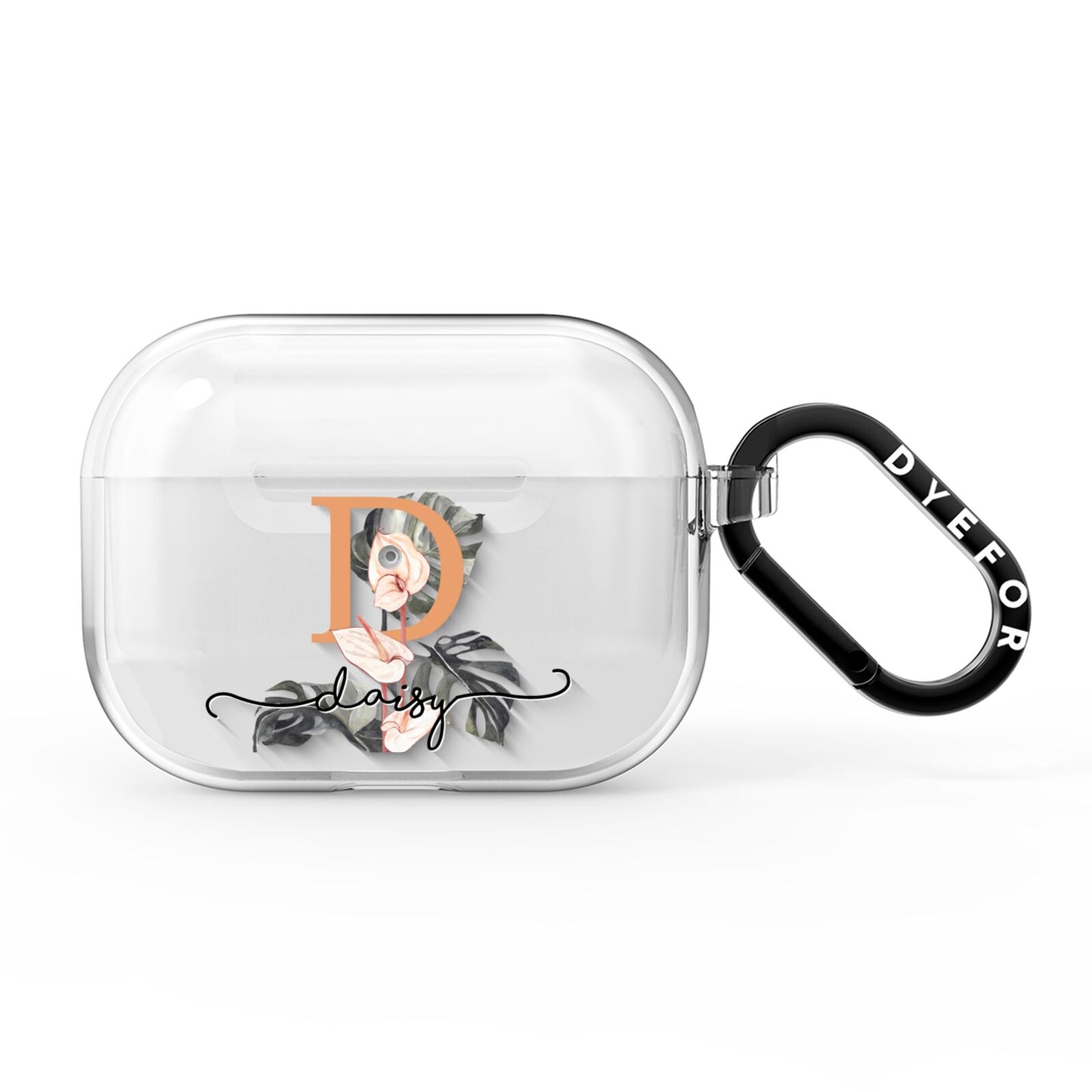 Personalised Dried Flowers AirPods Pro Clear Case