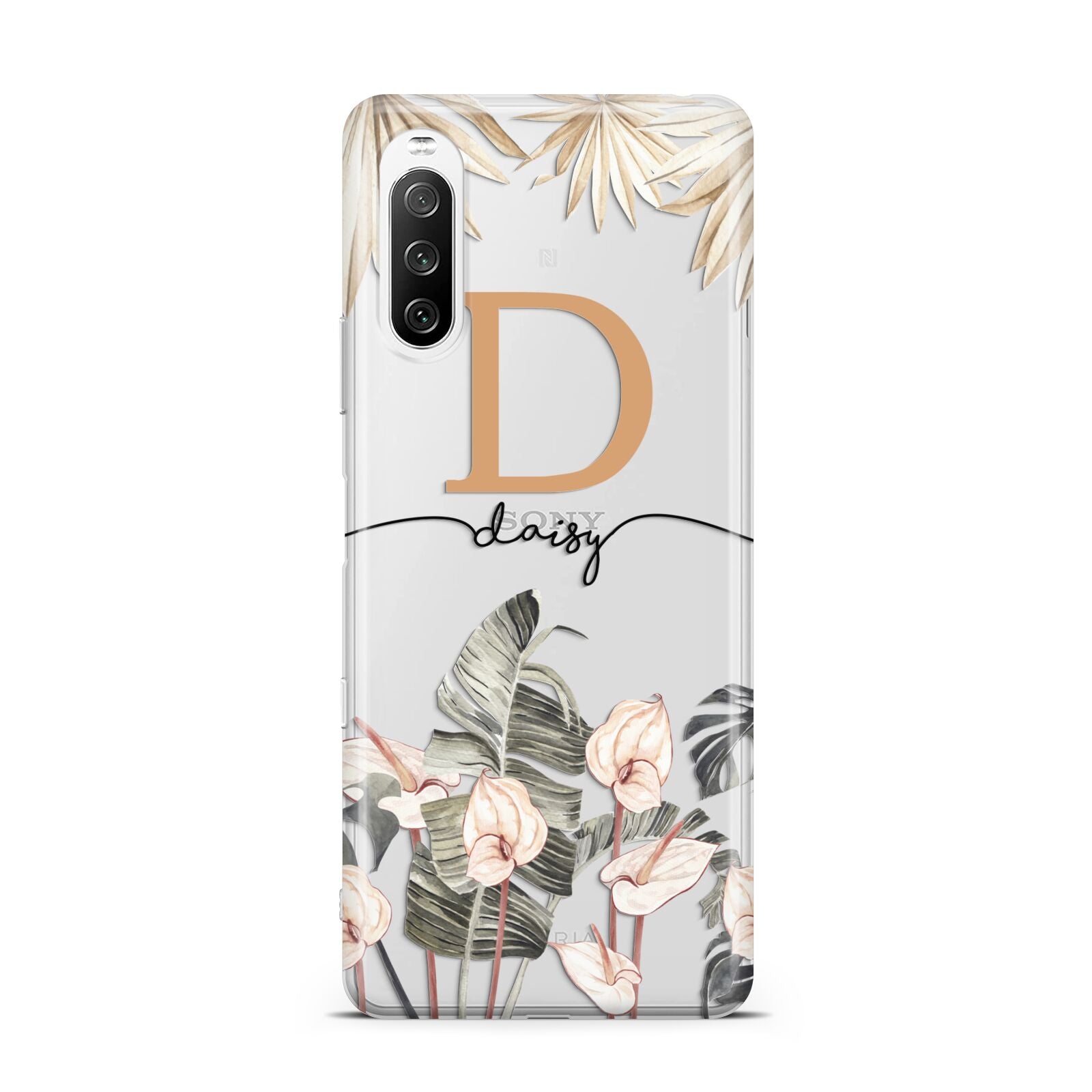 Personalised Dried Flowers Sony Xperia 10 III Case