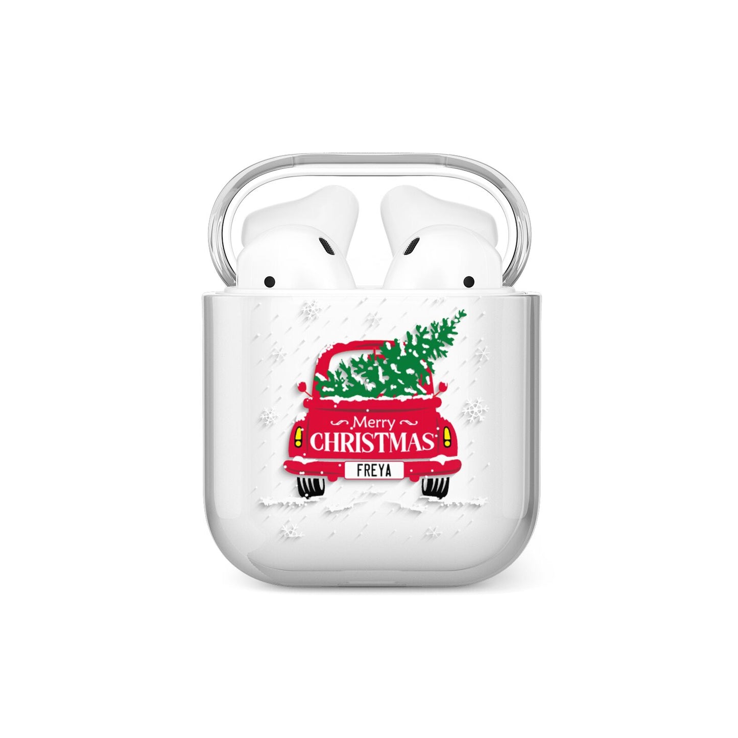 Personalised Driving Home For Christmas AirPods Case