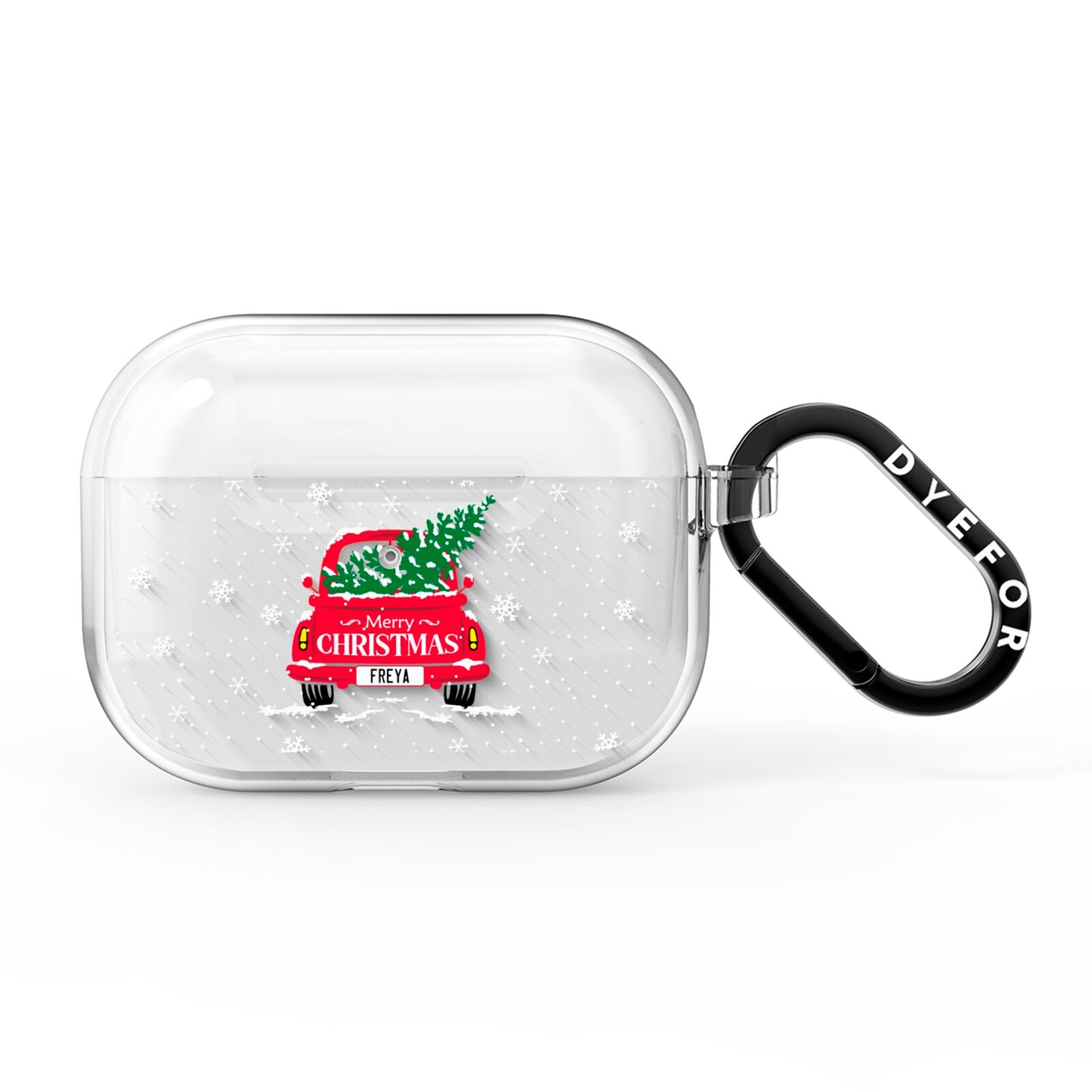 Personalised Driving Home For Christmas AirPods Pro Clear Case