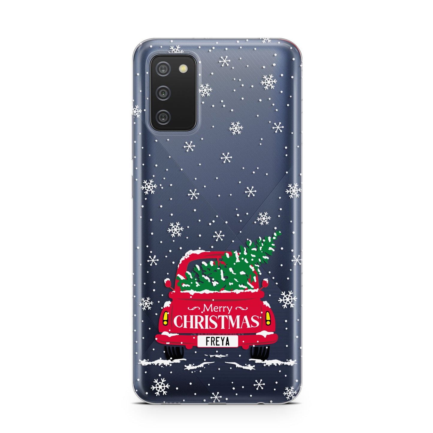 Personalised Driving Home For Christmas Samsung A02s Case