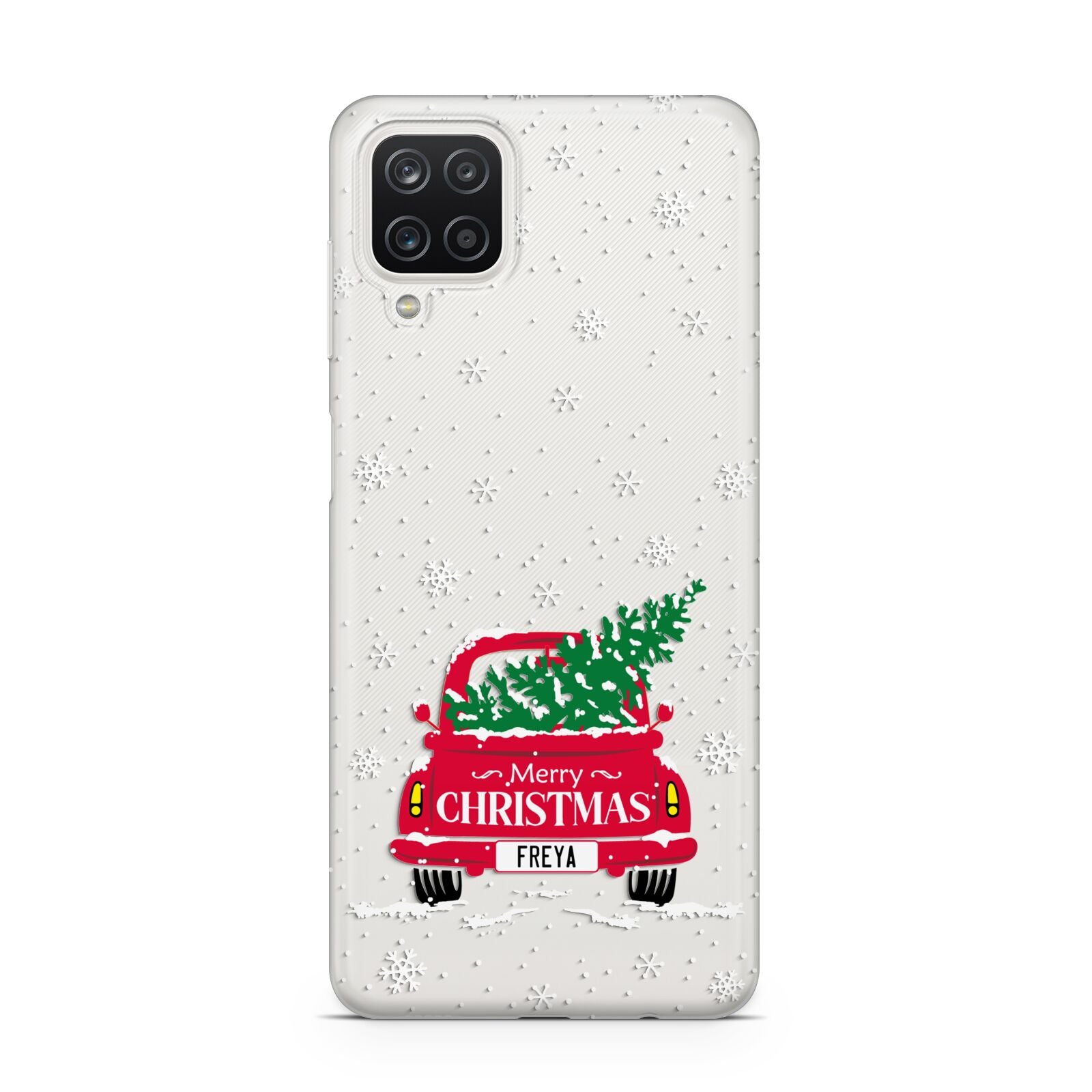 Personalised Driving Home For Christmas Samsung A12 Case