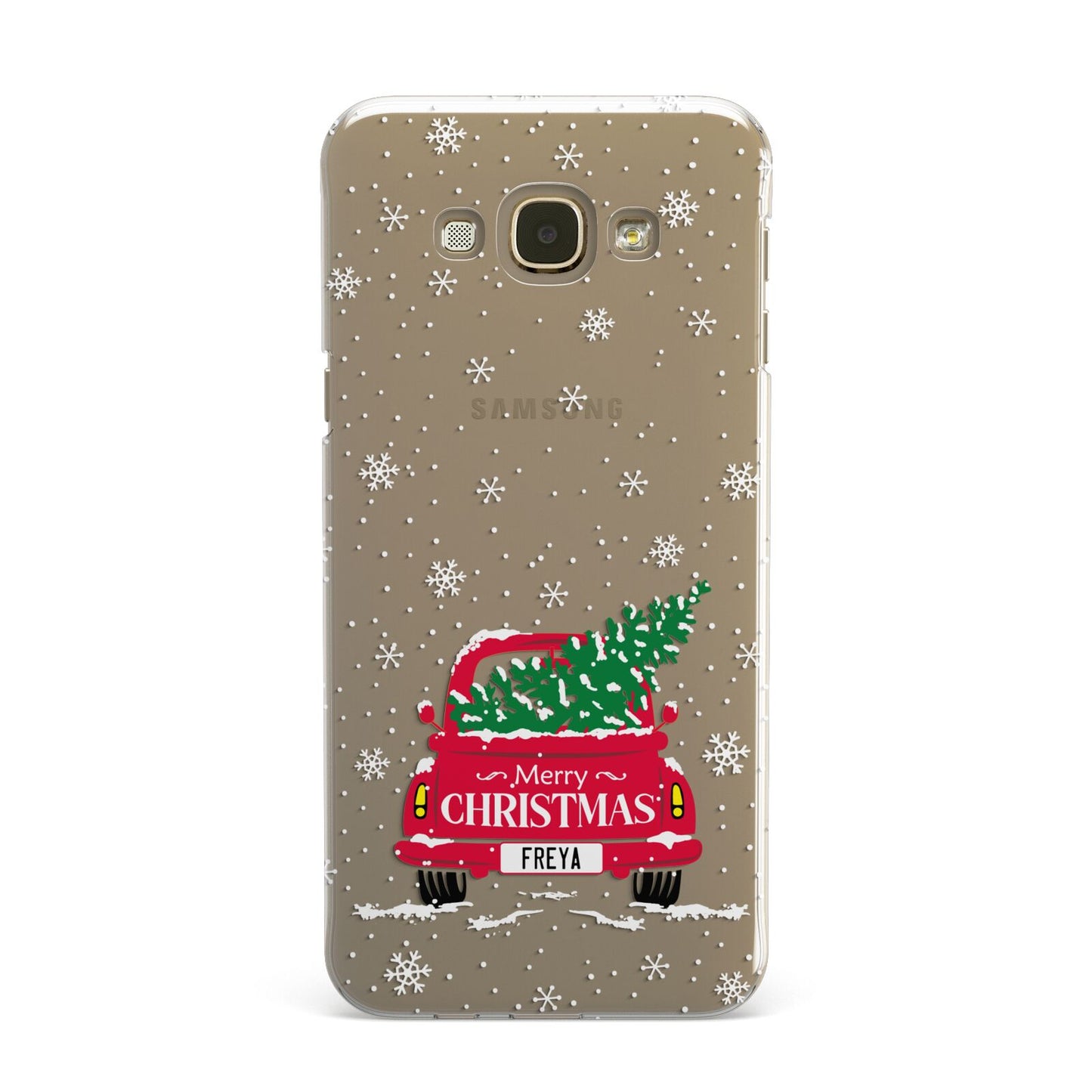 Personalised Driving Home For Christmas Samsung Galaxy A8 Case