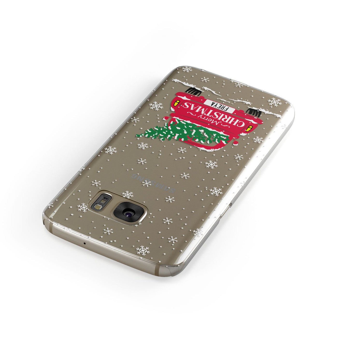 Personalised Driving Home For Christmas Samsung Galaxy Case Front Close Up