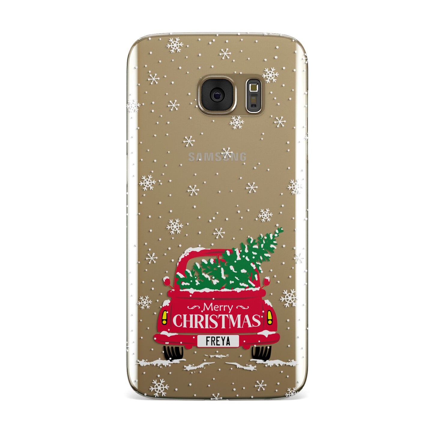 Personalised Driving Home For Christmas Samsung Galaxy Case