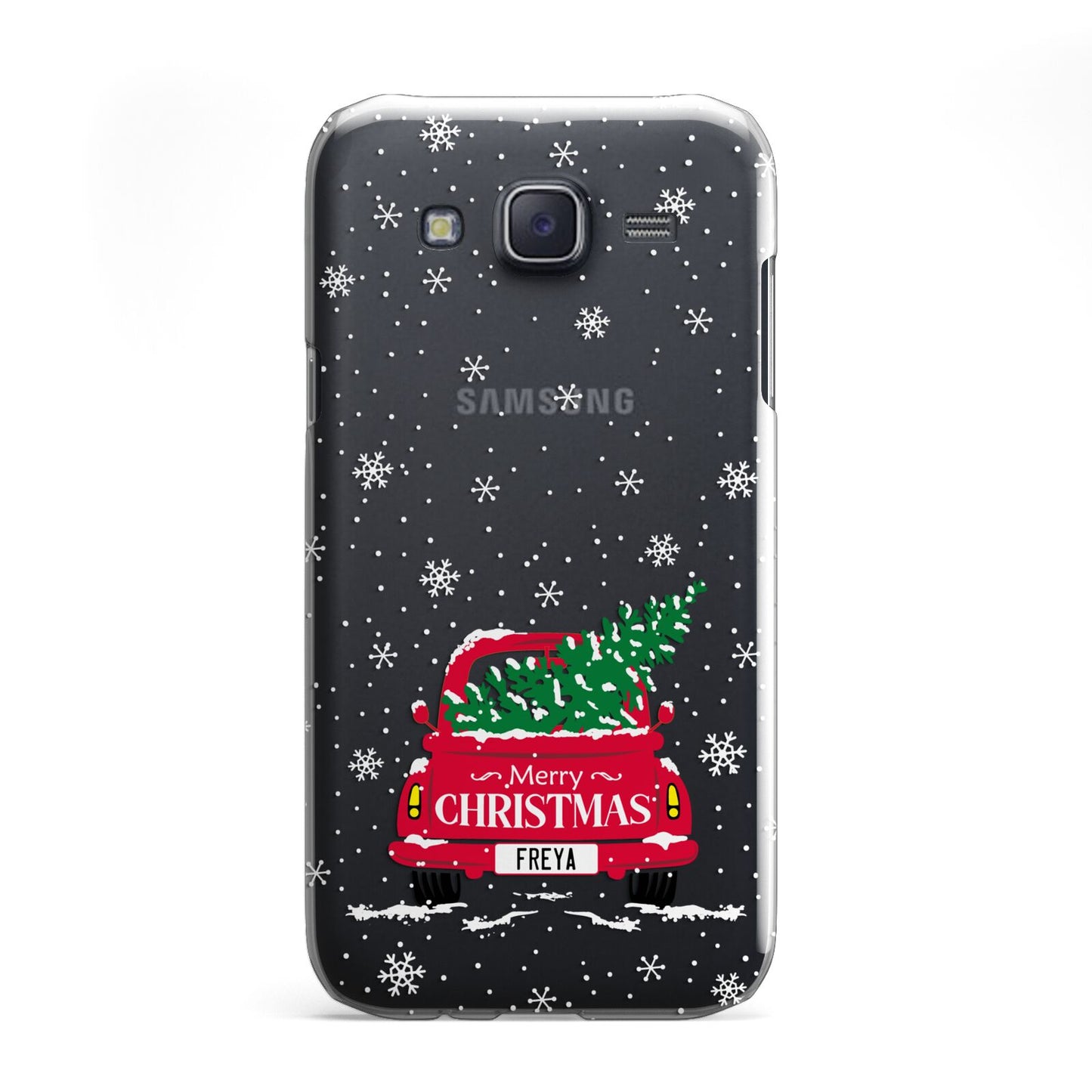 Personalised Driving Home For Christmas Samsung Galaxy J5 Case