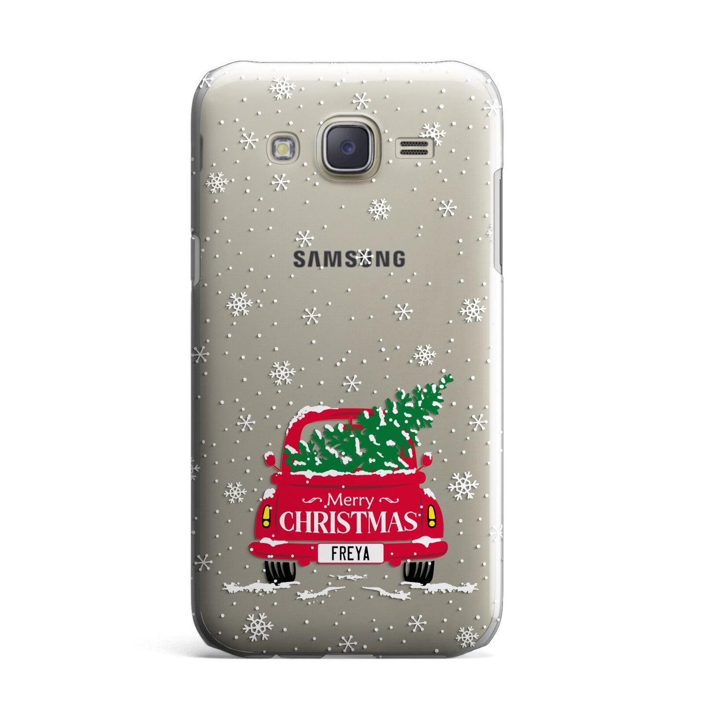 Personalised Driving Home For Christmas Samsung Galaxy J7 Case