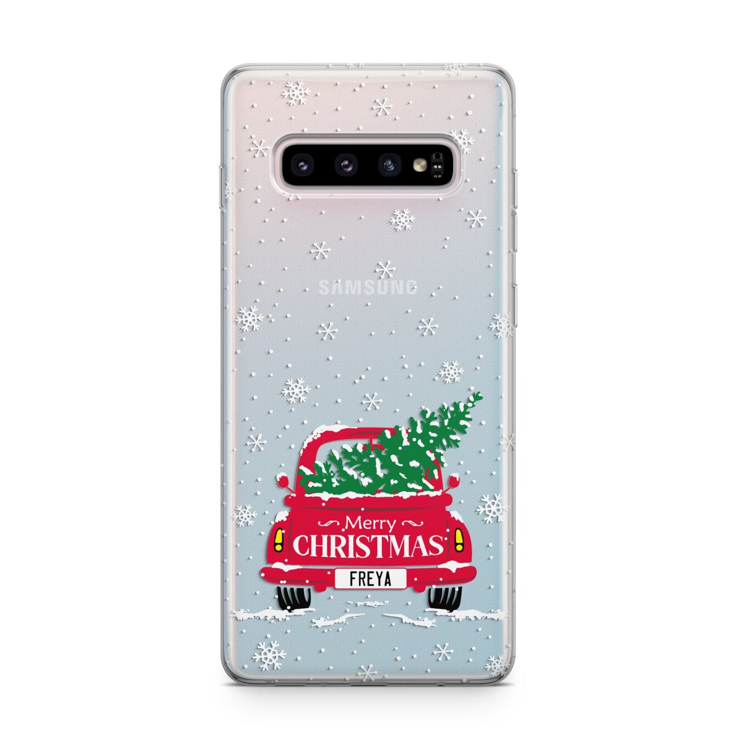 Personalised Driving Home For Christmas Samsung Galaxy S10 Plus Case