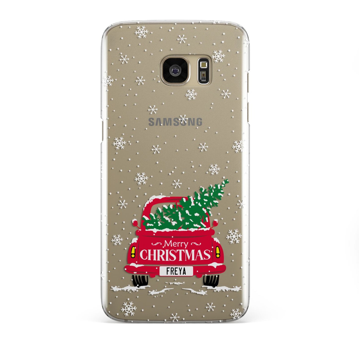 Personalised Driving Home For Christmas Samsung Galaxy S7 Edge Case