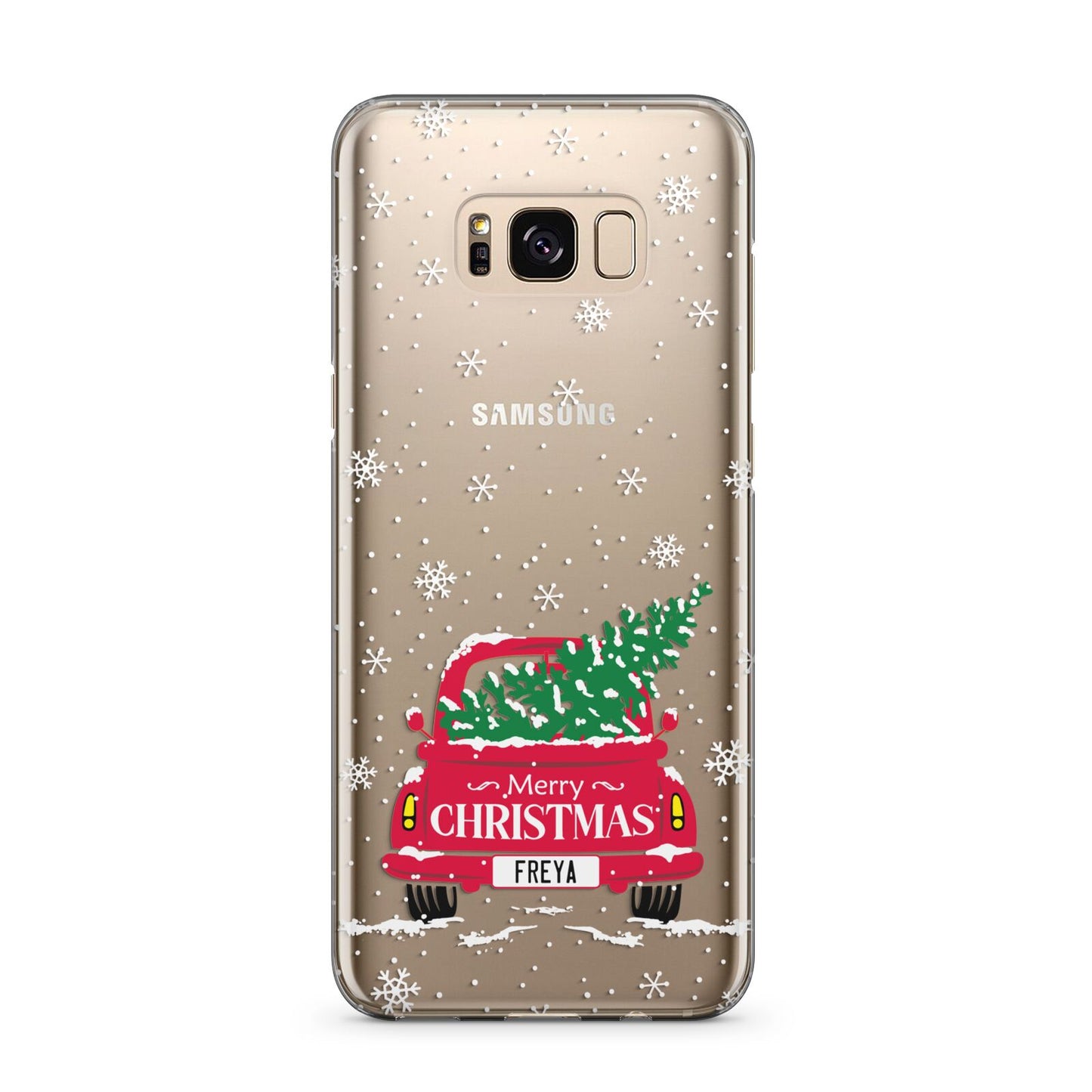 Personalised Driving Home For Christmas Samsung Galaxy S8 Plus Case