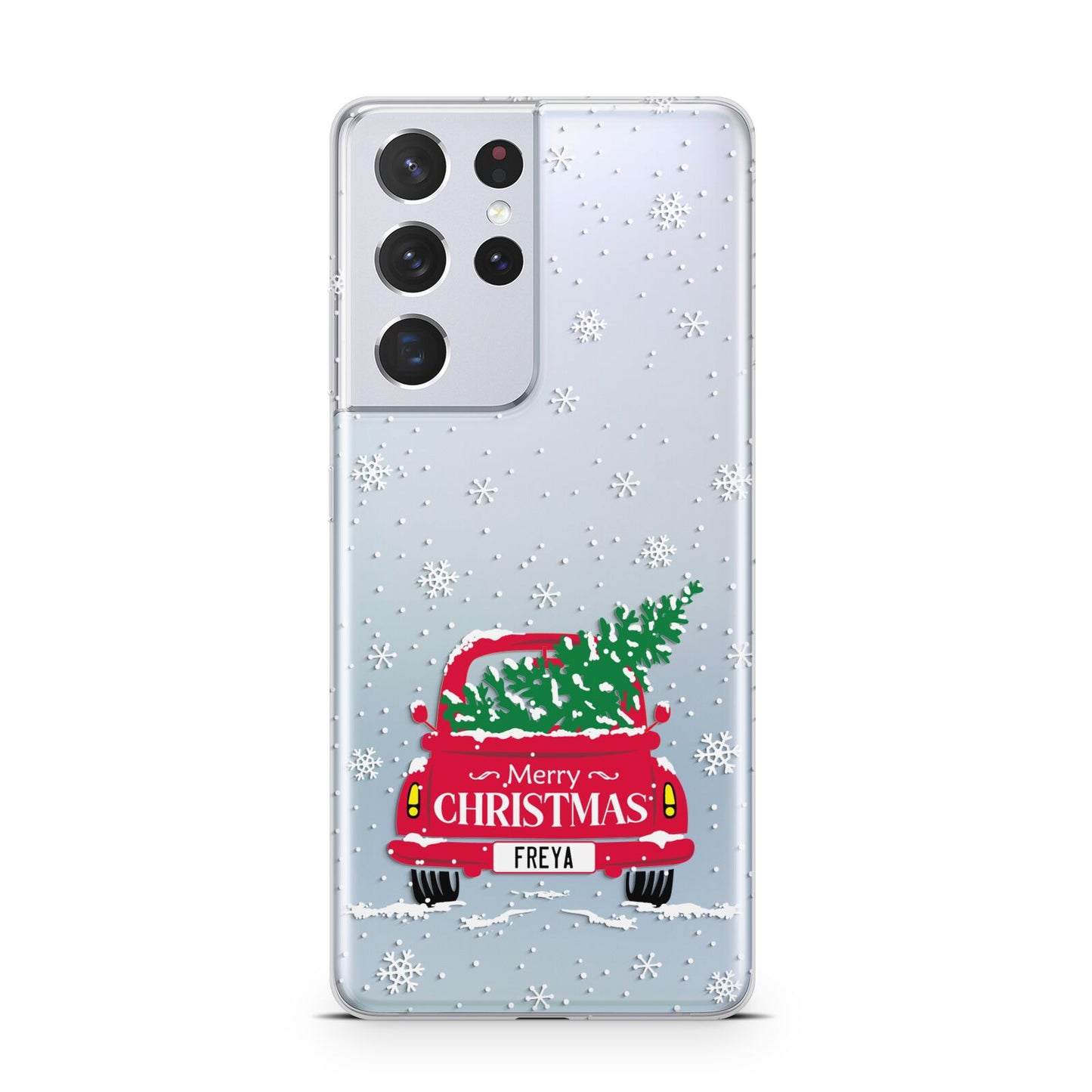 Personalised Driving Home For Christmas Samsung S21 Ultra Case