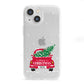Personalised Driving Home For Christmas iPhone 13 Mini Clear Bumper Case