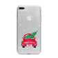 Personalised Driving Home For Christmas iPhone 7 Plus Bumper Case on Silver iPhone