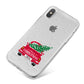 Personalised Driving Home For Christmas iPhone X Bumper Case on Silver iPhone