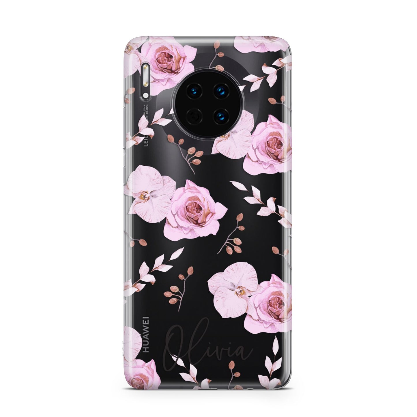 Personalised Dusty Pink Flowers Huawei Mate 30