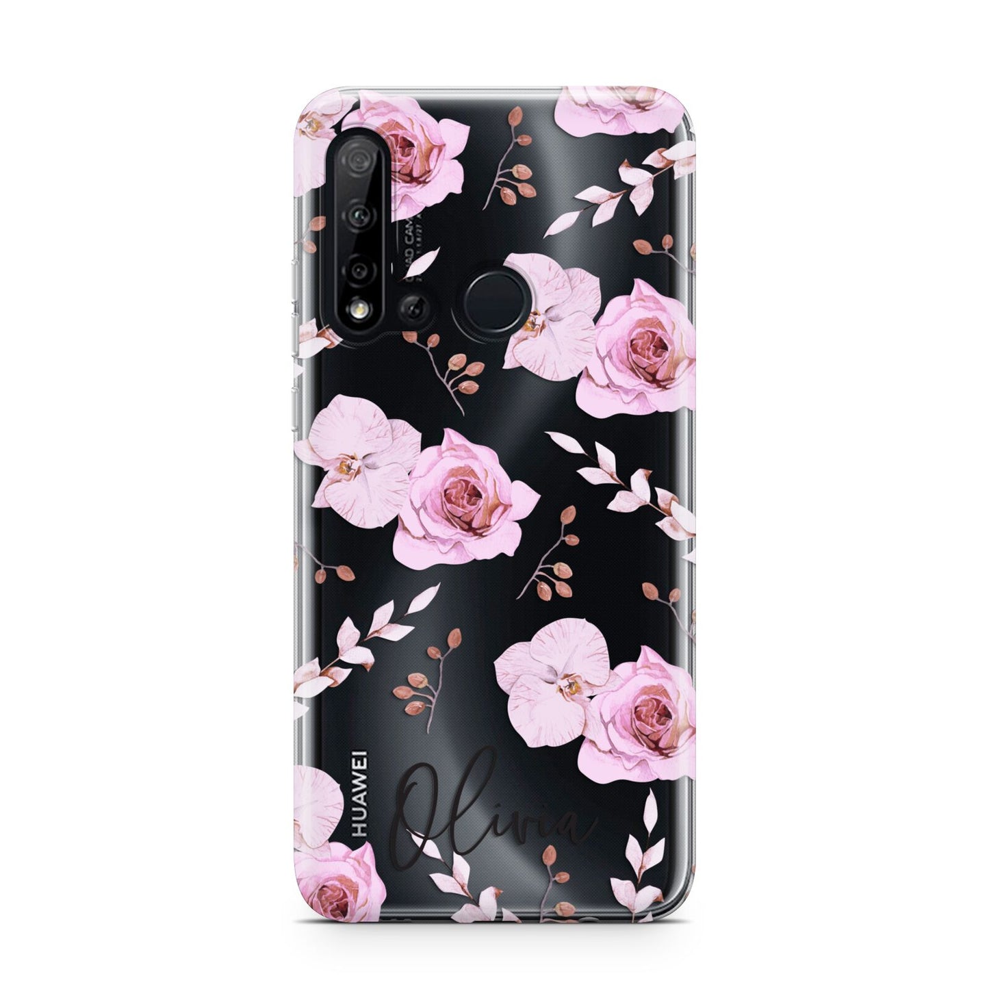 Personalised Dusty Pink Flowers Huawei P20 Lite 5G Phone Case