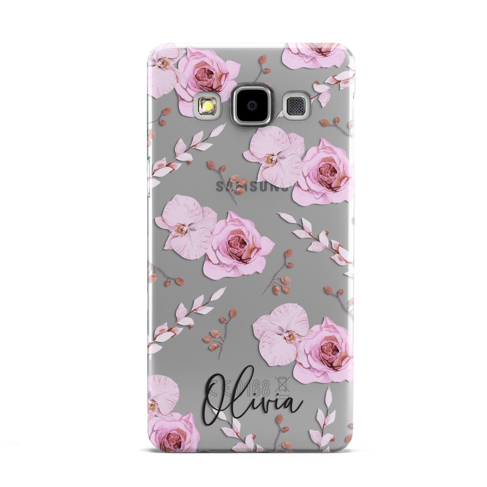 Personalised Dusty Pink Flowers Samsung Galaxy A5 Case