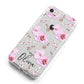 Personalised Dusty Pink Flowers iPhone 8 Bumper Case on Silver iPhone Alternative Image
