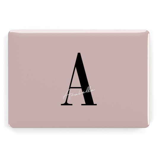 Personalised Dusty Pink Initial Apple MacBook Case