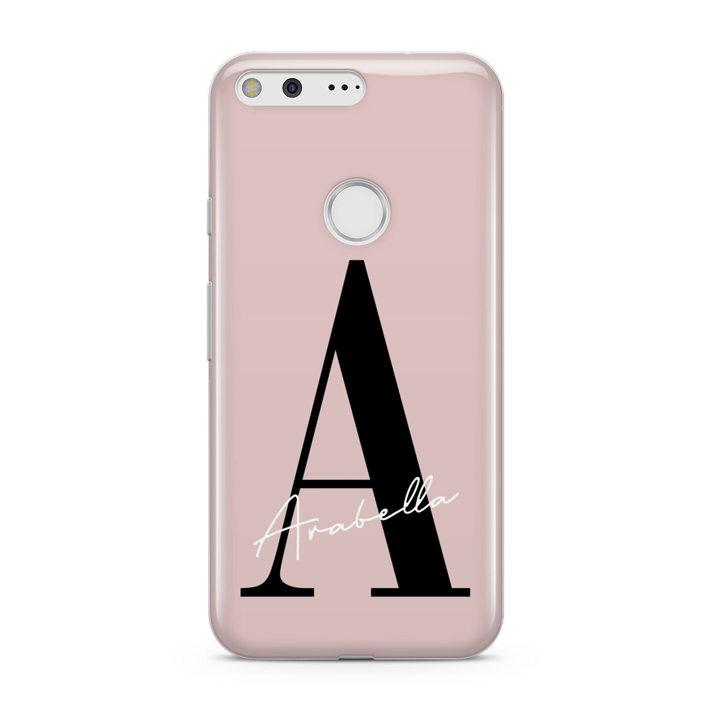 Personalised Dusty Pink Initial Google Pixel Case