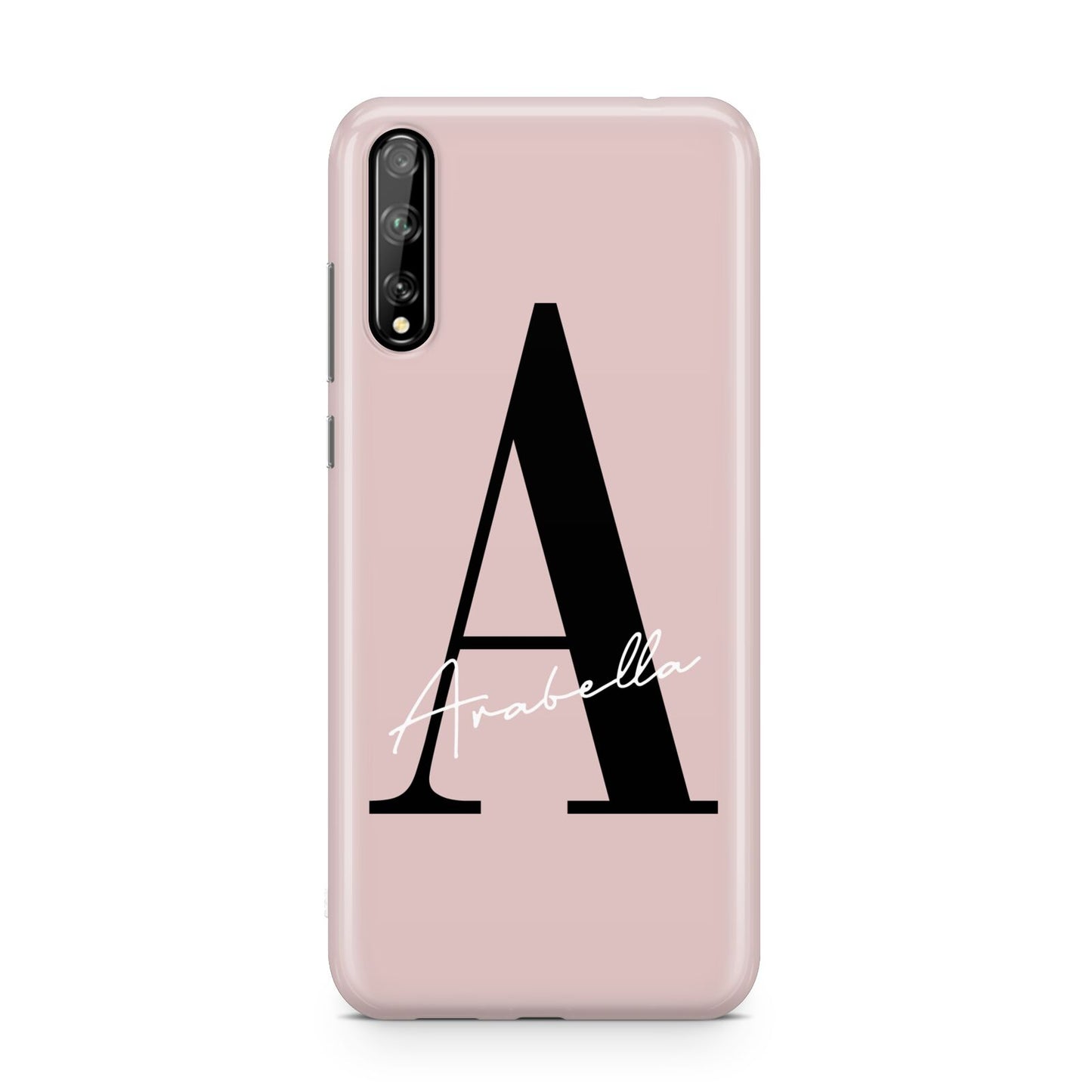 Personalised Dusty Pink Initial Huawei Enjoy 10s Phone Case