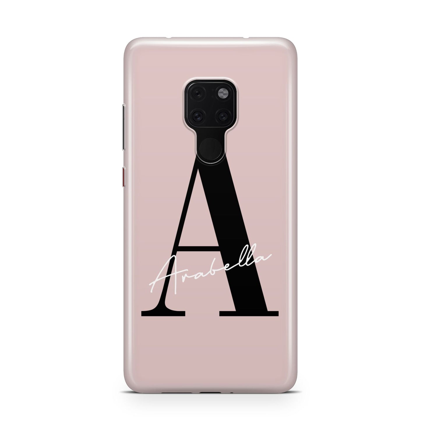 Personalised Dusty Pink Initial Huawei Mate 20 Phone Case