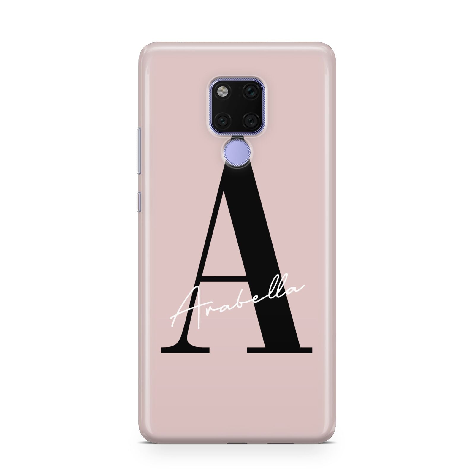 Personalised Dusty Pink Initial Huawei Mate 20X Phone Case