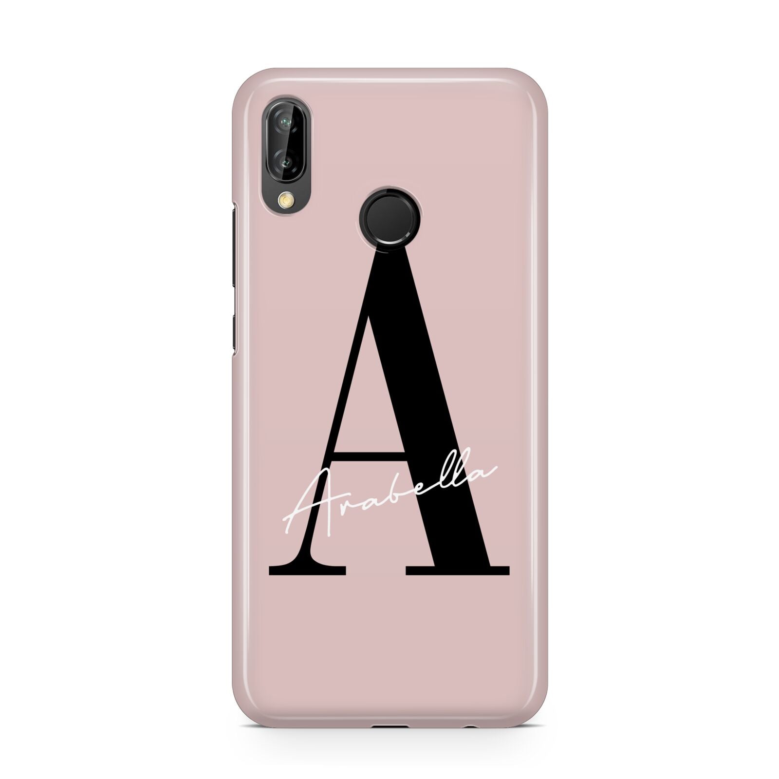 Personalised Dusty Pink Initial Huawei P20 Lite Phone Case