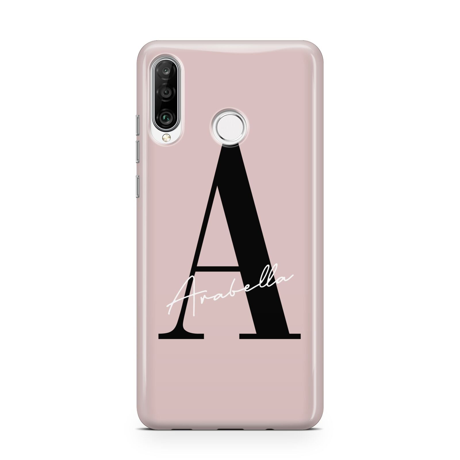 Personalised Dusty Pink Initial Huawei P30 Lite Phone Case