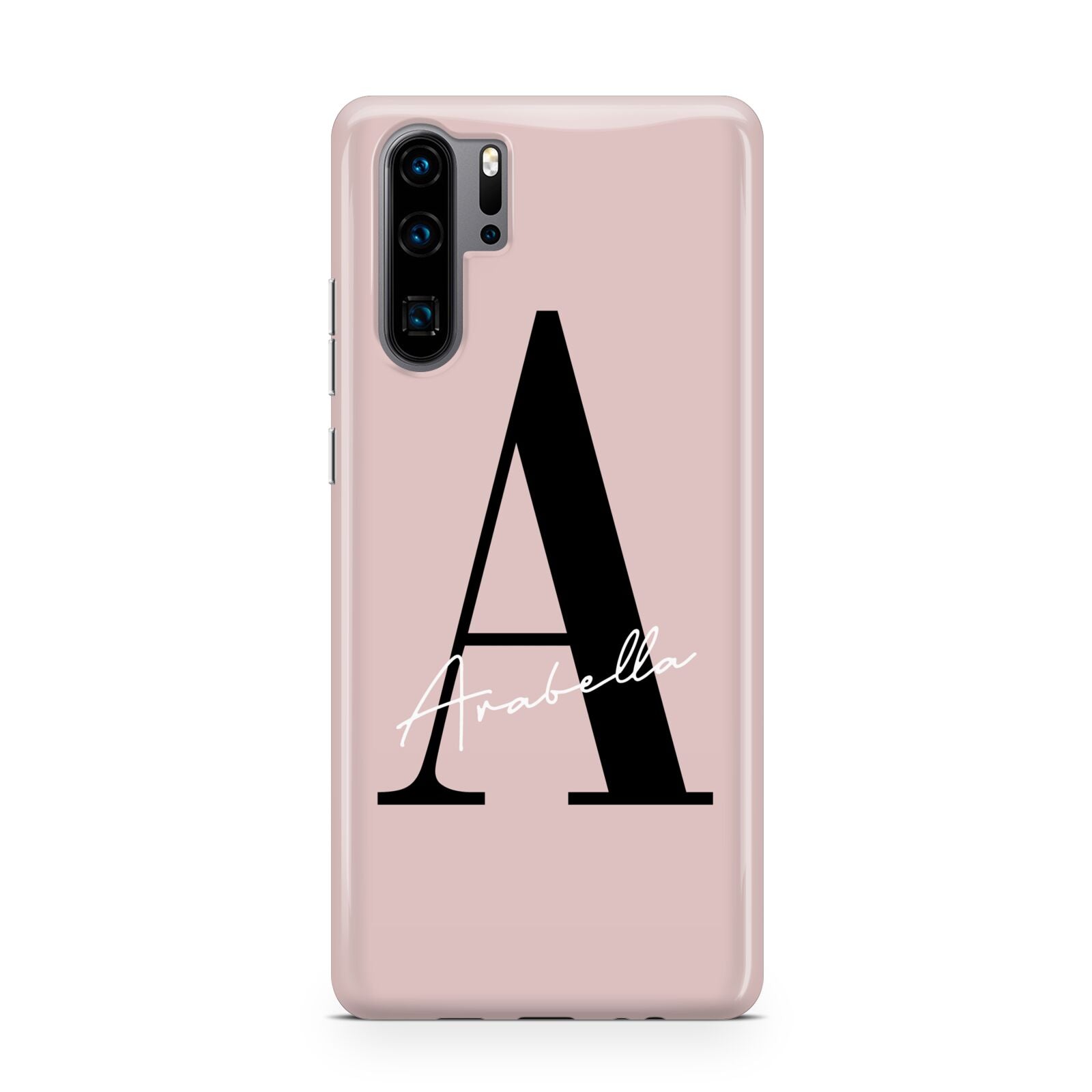 Personalised Dusty Pink Initial Huawei P30 Pro Phone Case