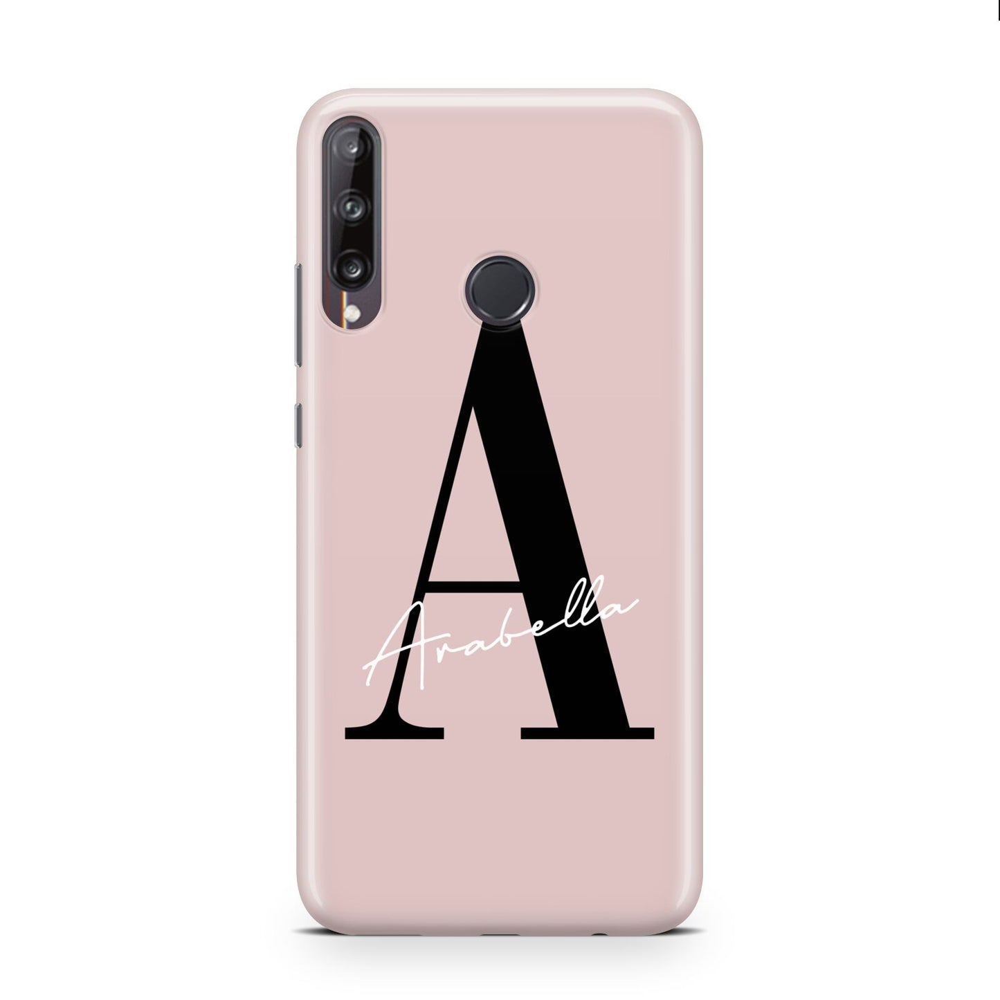 Personalised Dusty Pink Initial Huawei P40 Lite E Phone Case