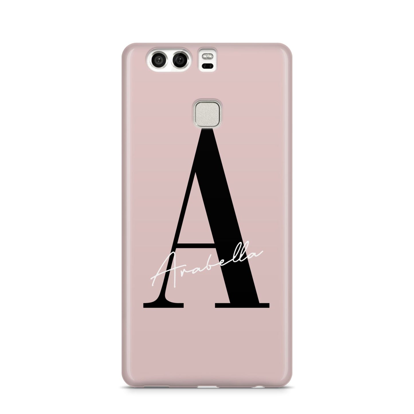 Personalised Dusty Pink Initial Huawei P9 Case