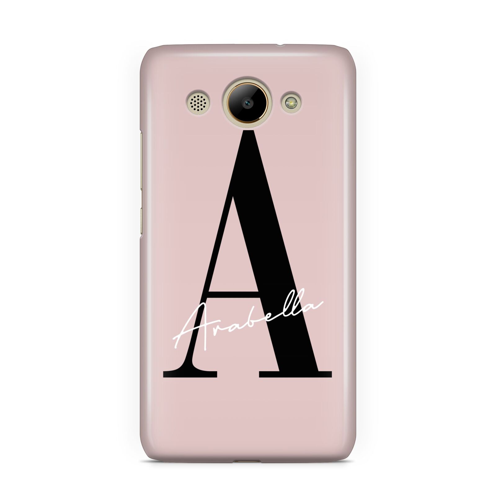 Personalised Dusty Pink Initial Huawei Y3 2017