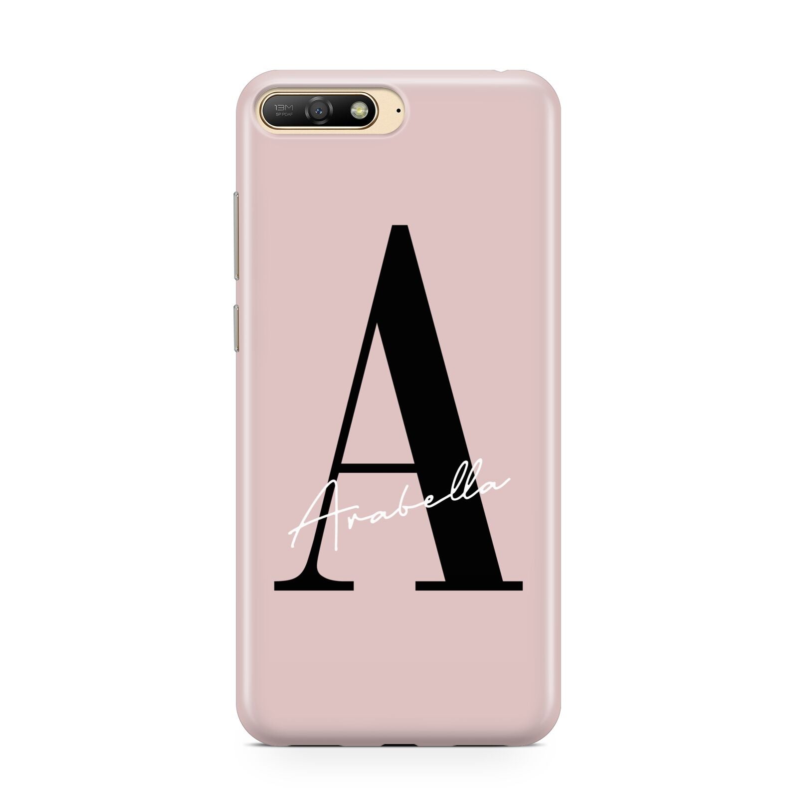 Personalised Dusty Pink Initial Huawei Y6 2018