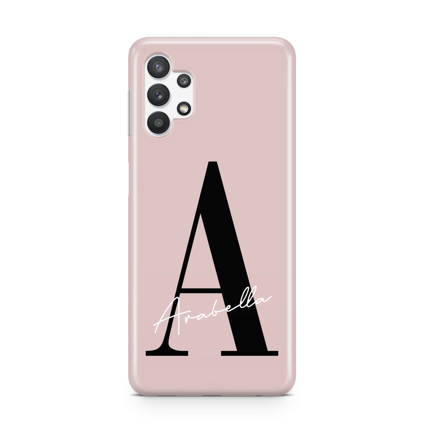 Personalised Dusty Pink Initial Samsung A32 5G Case