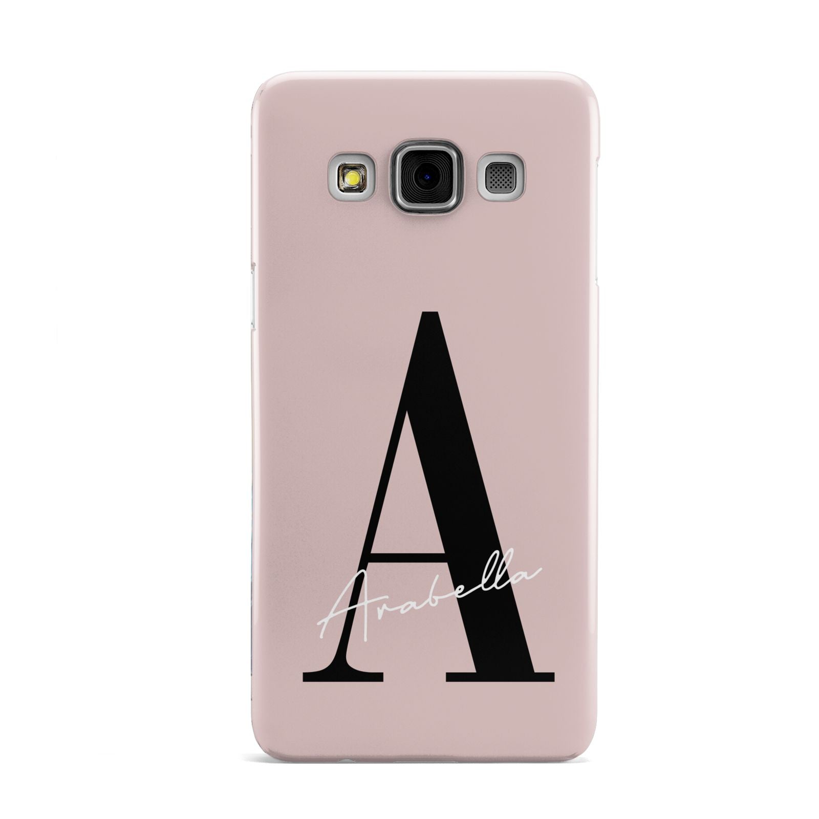 Personalised Dusty Pink Initial Samsung Galaxy A3 Case