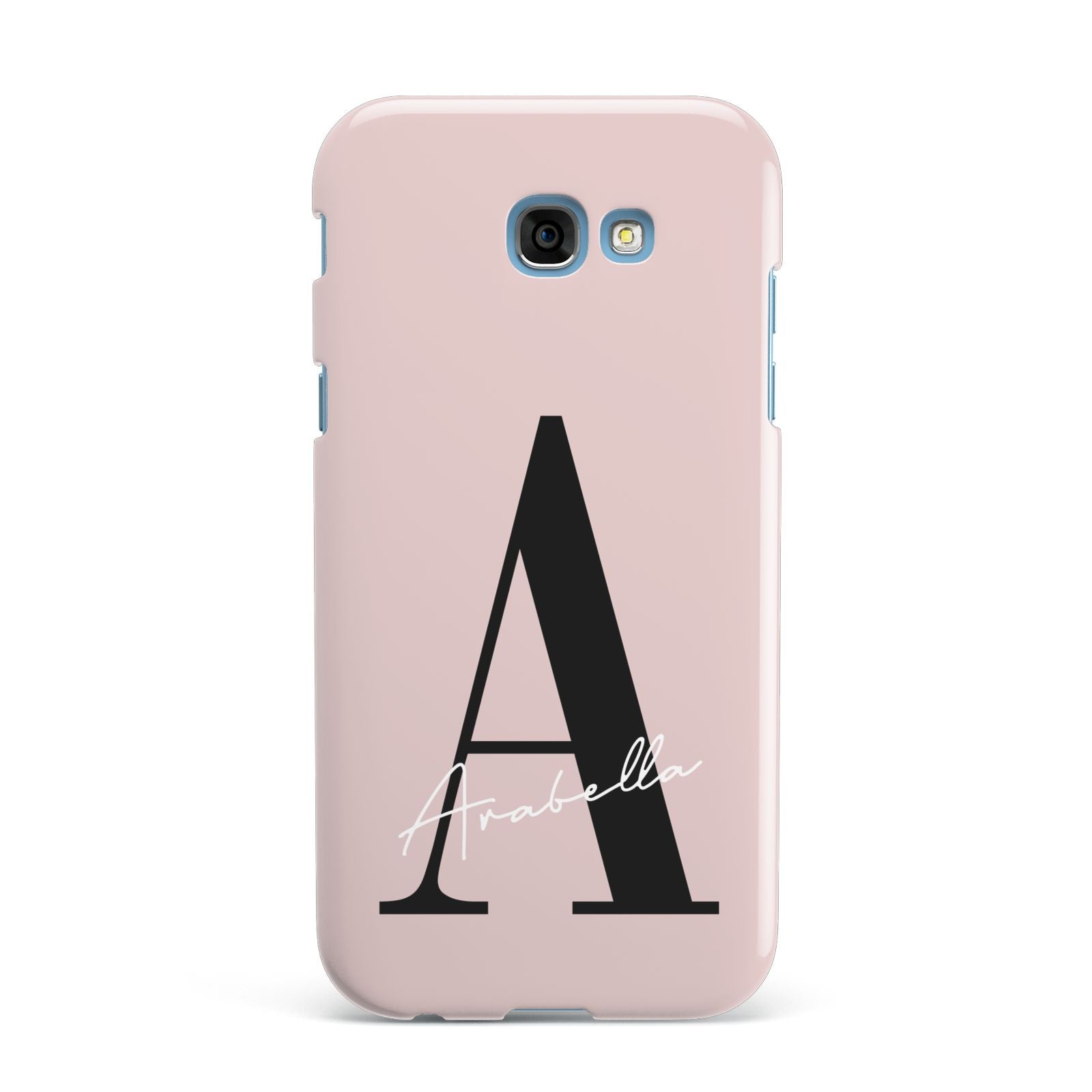 Personalised Dusty Pink Initial Samsung Galaxy A7 2017 Case