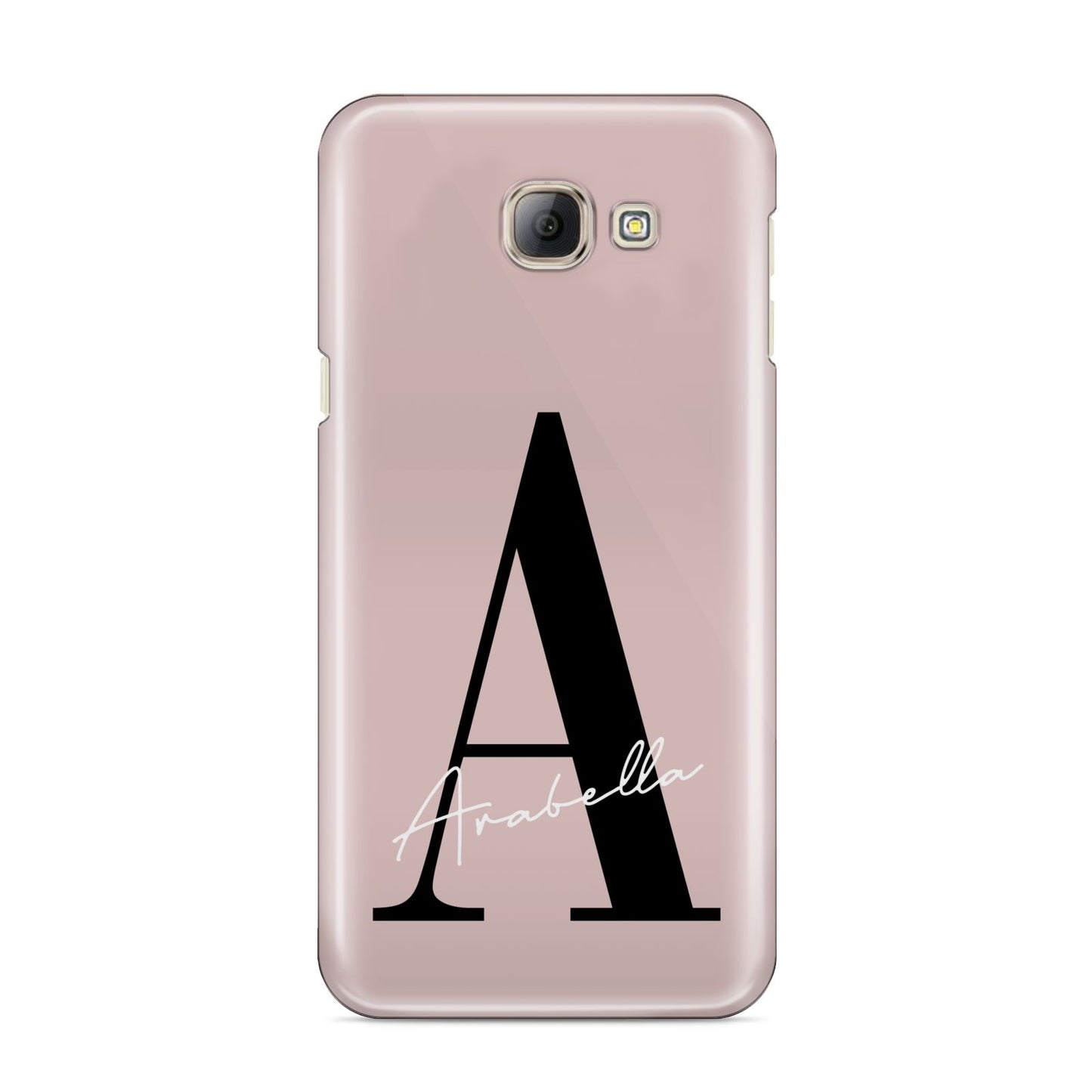 Personalised Dusty Pink Initial Samsung Galaxy A8 2016 Case