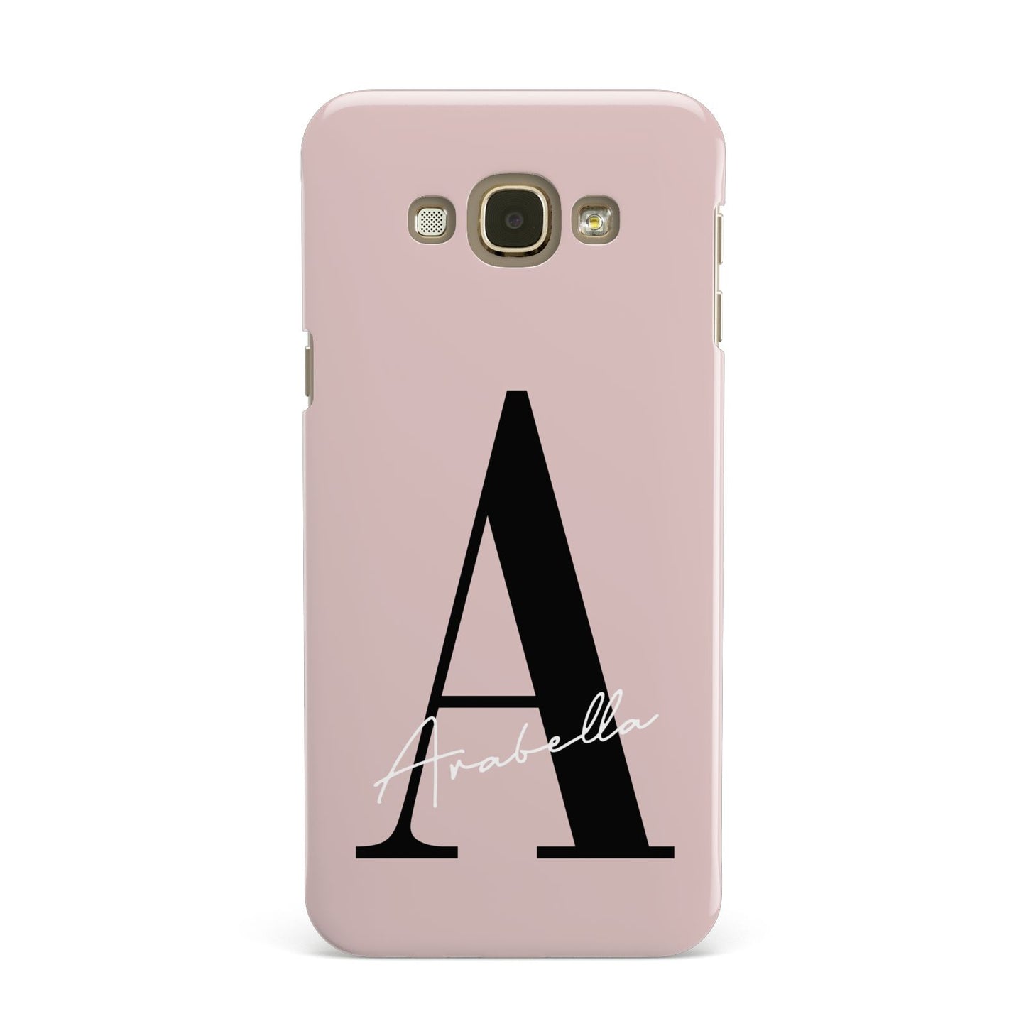 Personalised Dusty Pink Initial Samsung Galaxy A8 Case