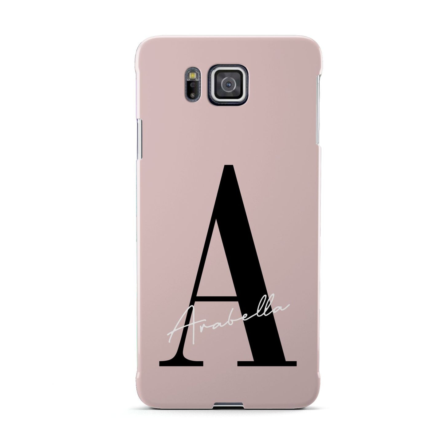 Personalised Dusty Pink Initial Samsung Galaxy Alpha Case