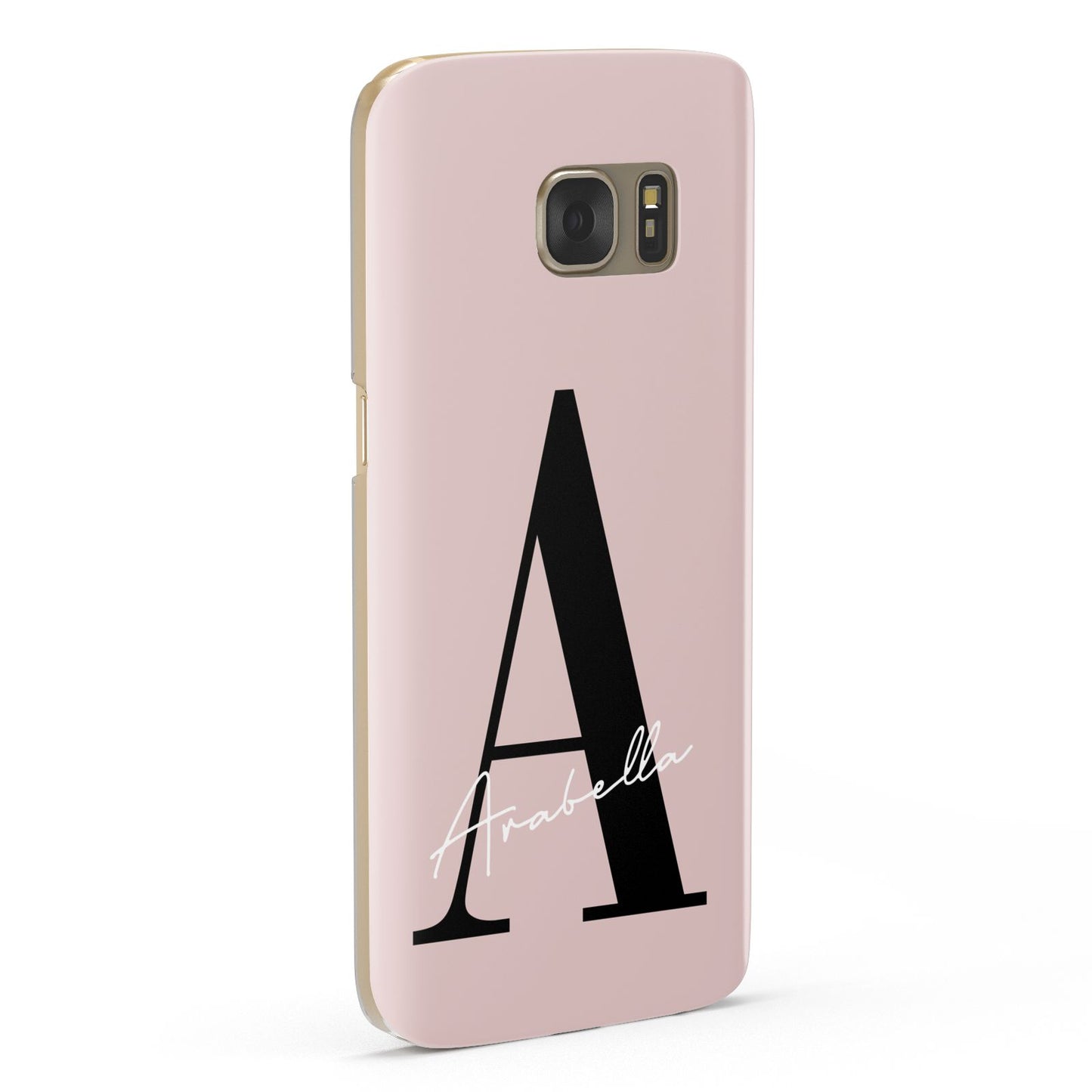 Personalised Dusty Pink Initial Samsung Galaxy Case Fourty Five Degrees