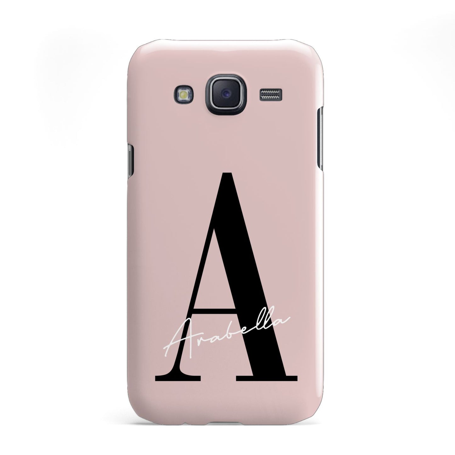 Personalised Dusty Pink Initial Samsung Galaxy J5 Case