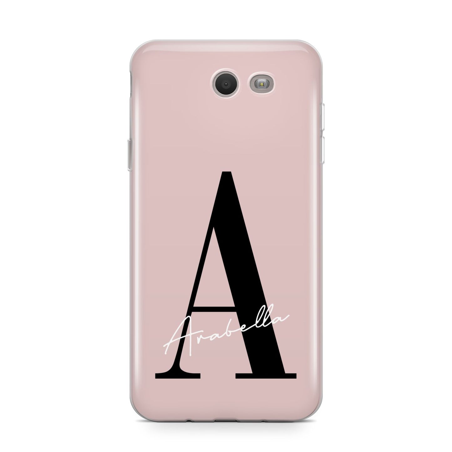 Personalised Dusty Pink Initial Samsung Galaxy J7 2017 Case