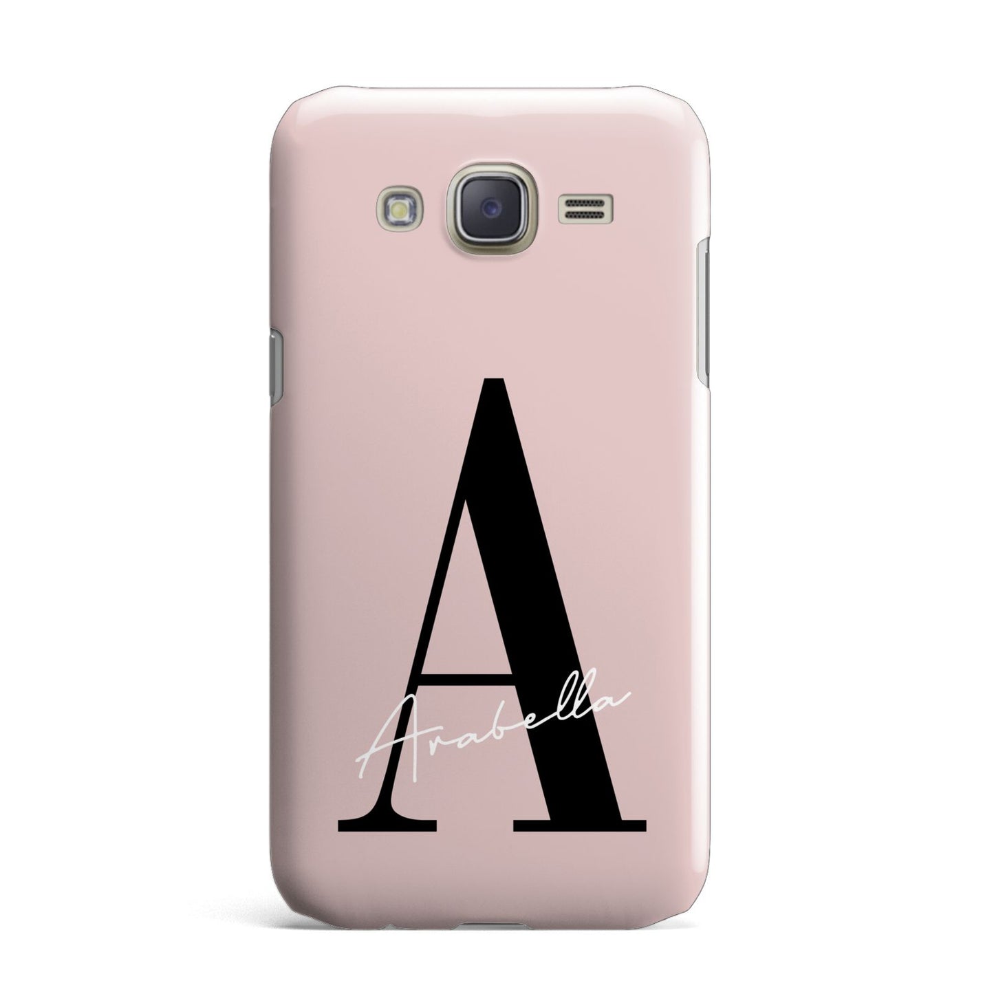 Personalised Dusty Pink Initial Samsung Galaxy J7 Case